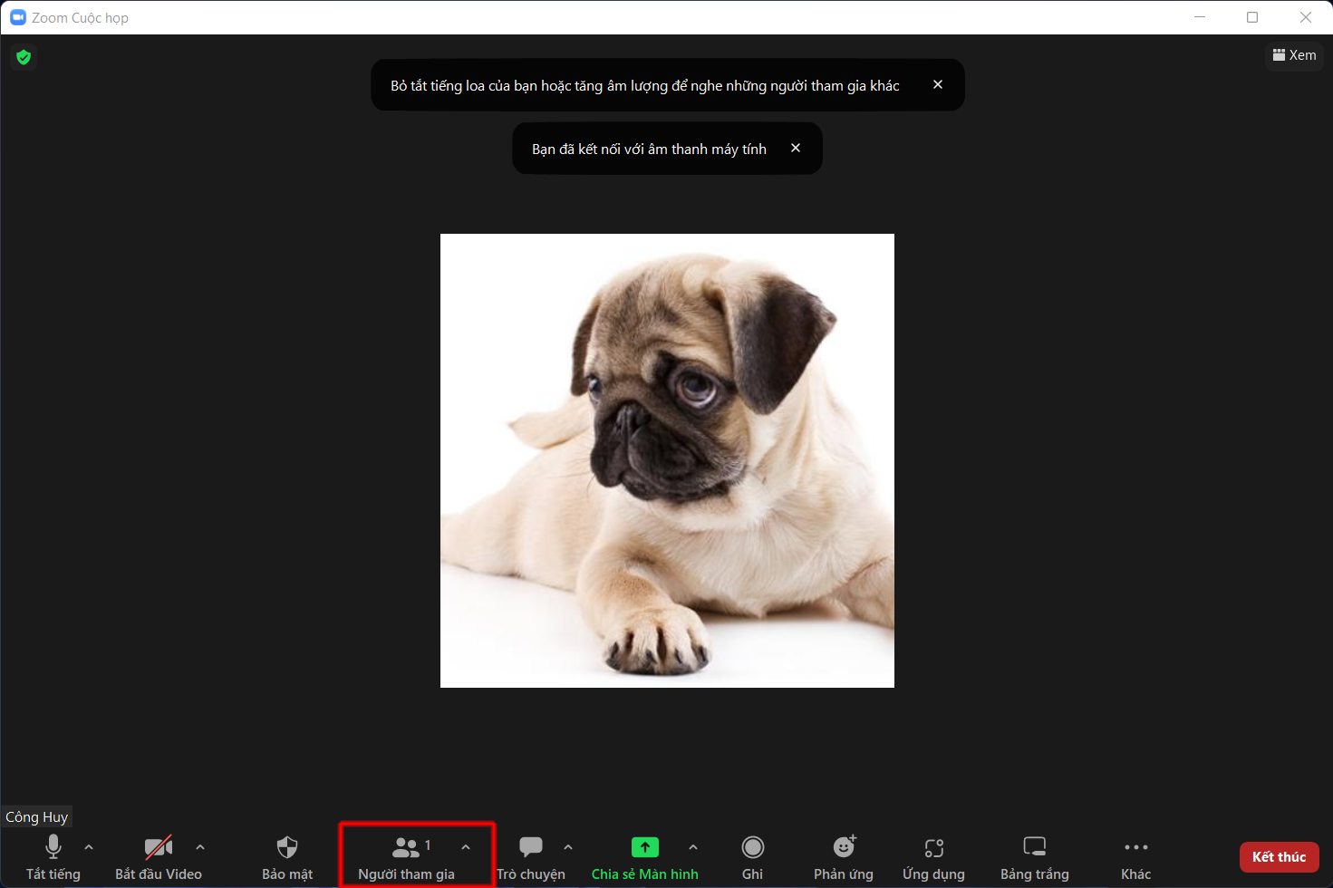 Cách lấy đường link trên Zoom 6