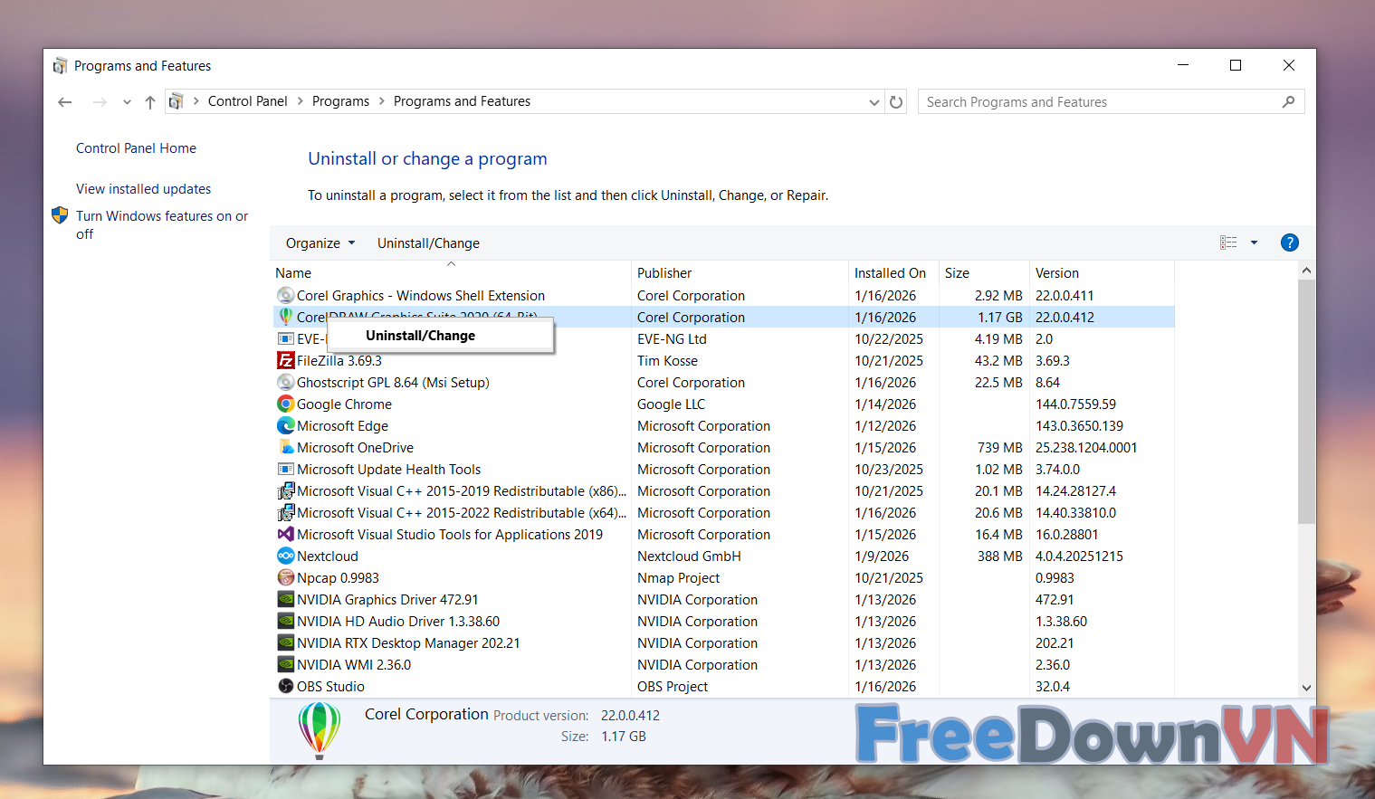 Cài đặt CorelDRAW 2020