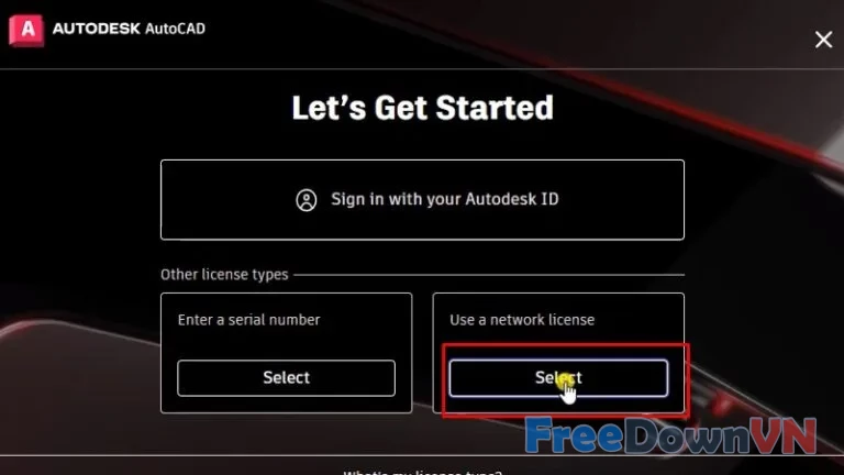 Bấm vào Select như hình