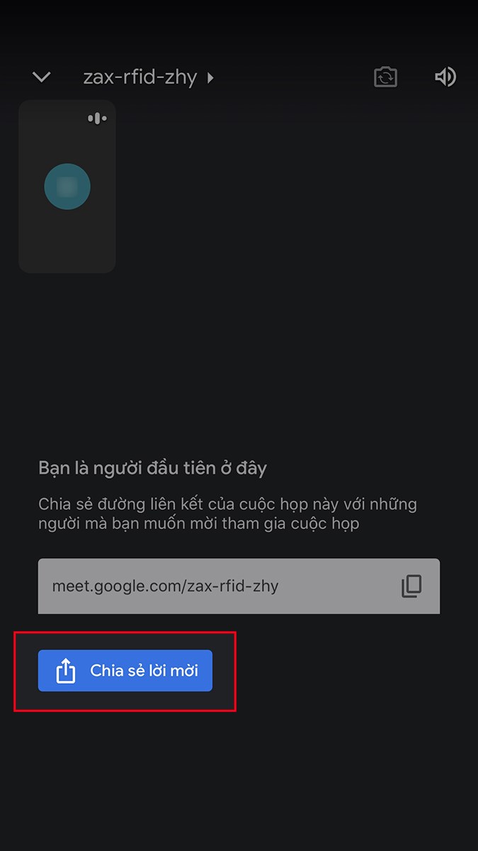 Chọn Chia sẻ lời mời để chia sẻ đường link lớp học, họp online của bạn qua Facebook, Zalo,... Chọn Chia sẻ lời mời để chia sẻ đường link lớp học, họp online của bạn qua Facebook, Zalo,...
