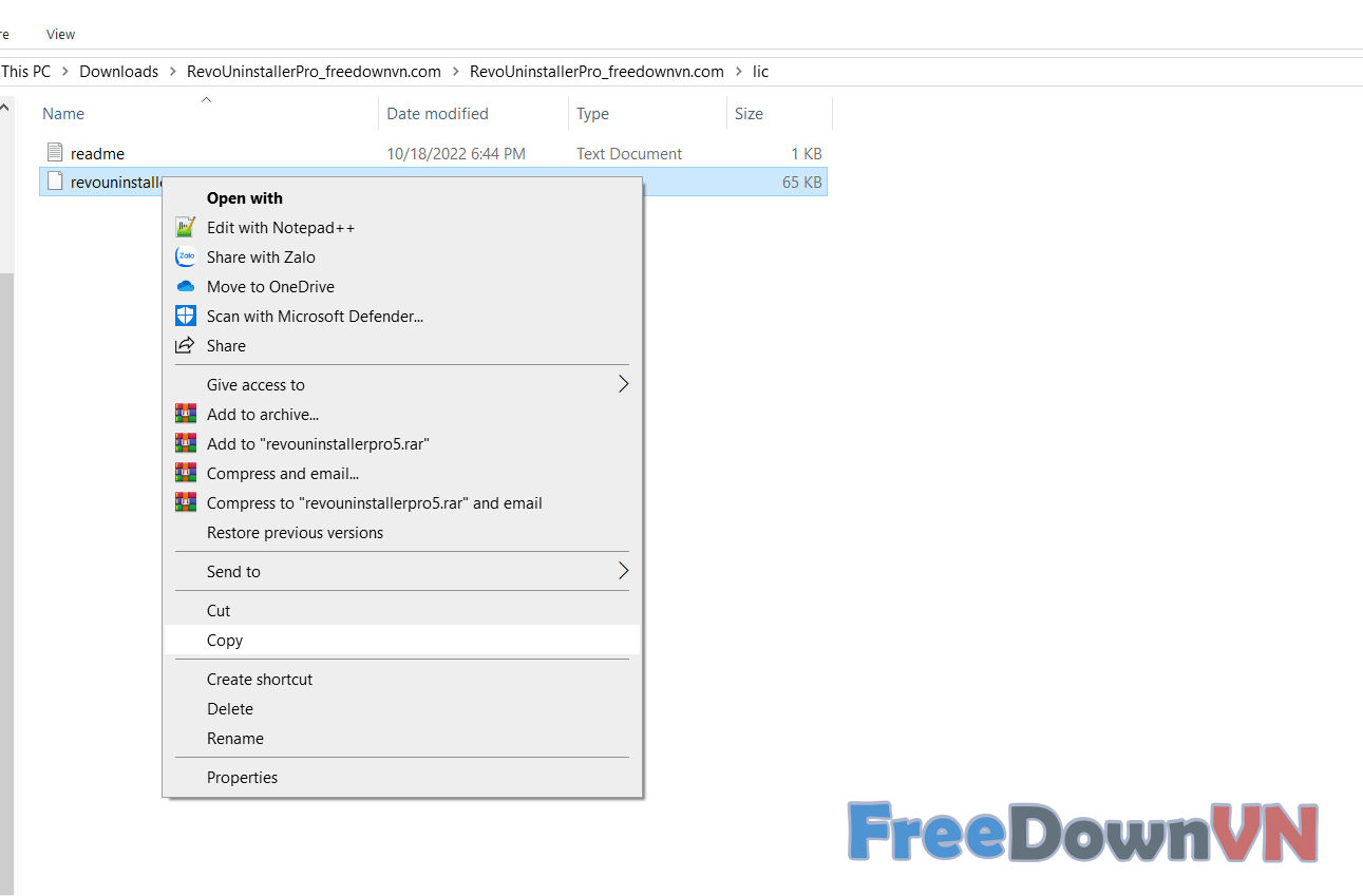 cài đặt Revo Uninstaller Pro